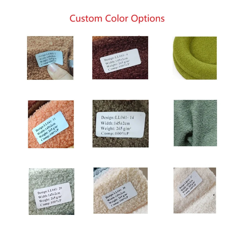 OEM ODM Pet Round Plush Nest Bed for Cats & Dogs Thickened Warm Removable Washable Winter Use
